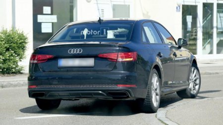 Обновленный седан Audi A4 попал в объективы во время дорожных испытаний